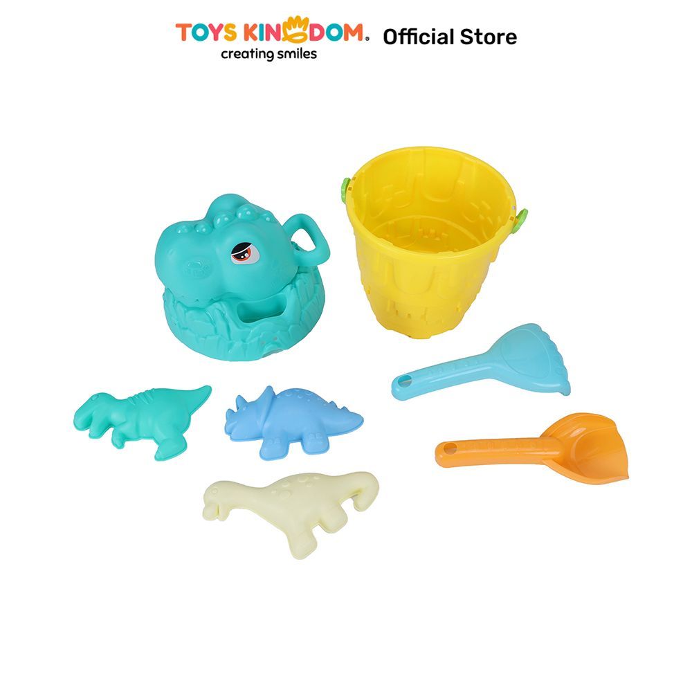 Toys Kingdom Paso Mainan Pasir Pantai Dinosaurus Set 8 Pcs - Mix Set Cetakan Pasir Beach Set Toys Ma