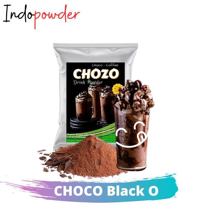 =Bubuk Minuman= Bubuk minuman rasa coklat 1kg MIX untuk minuman Coklat Kekinian - CHOCO BLACK O