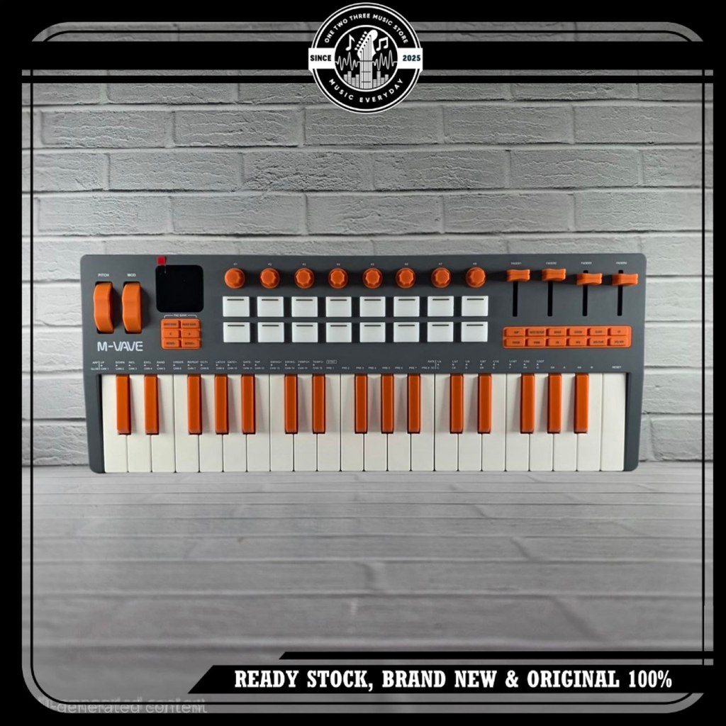 M-VAVE Midi Keyboard Controller Bluetooth SMK-37 PRO SMK-37 ELITE 37 Keys Portable DX-7 FM Synth Eng