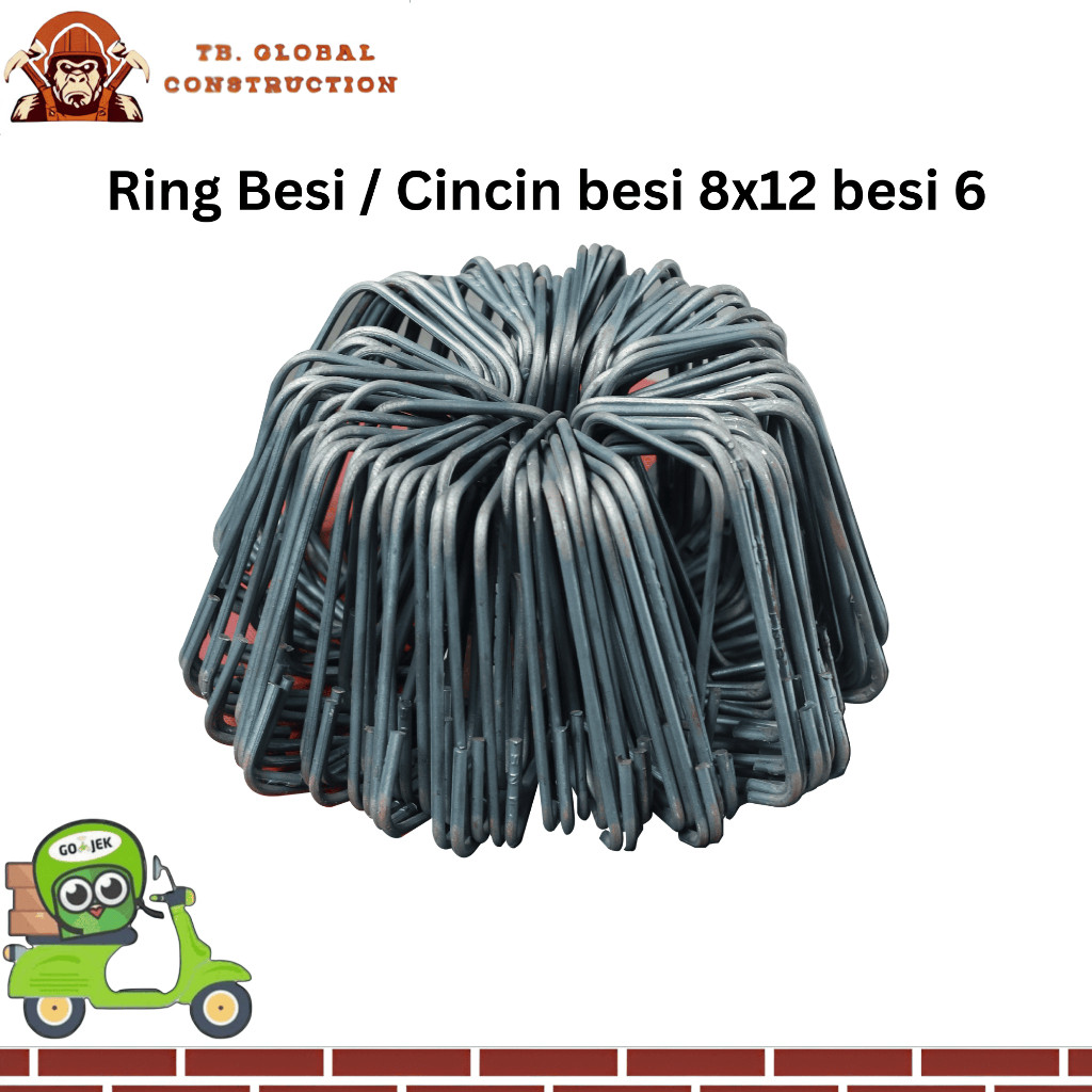 Ring Besi Ukuran 8x12 Besi 6 Cincin Besi Ukuran 8x12 Besi 6