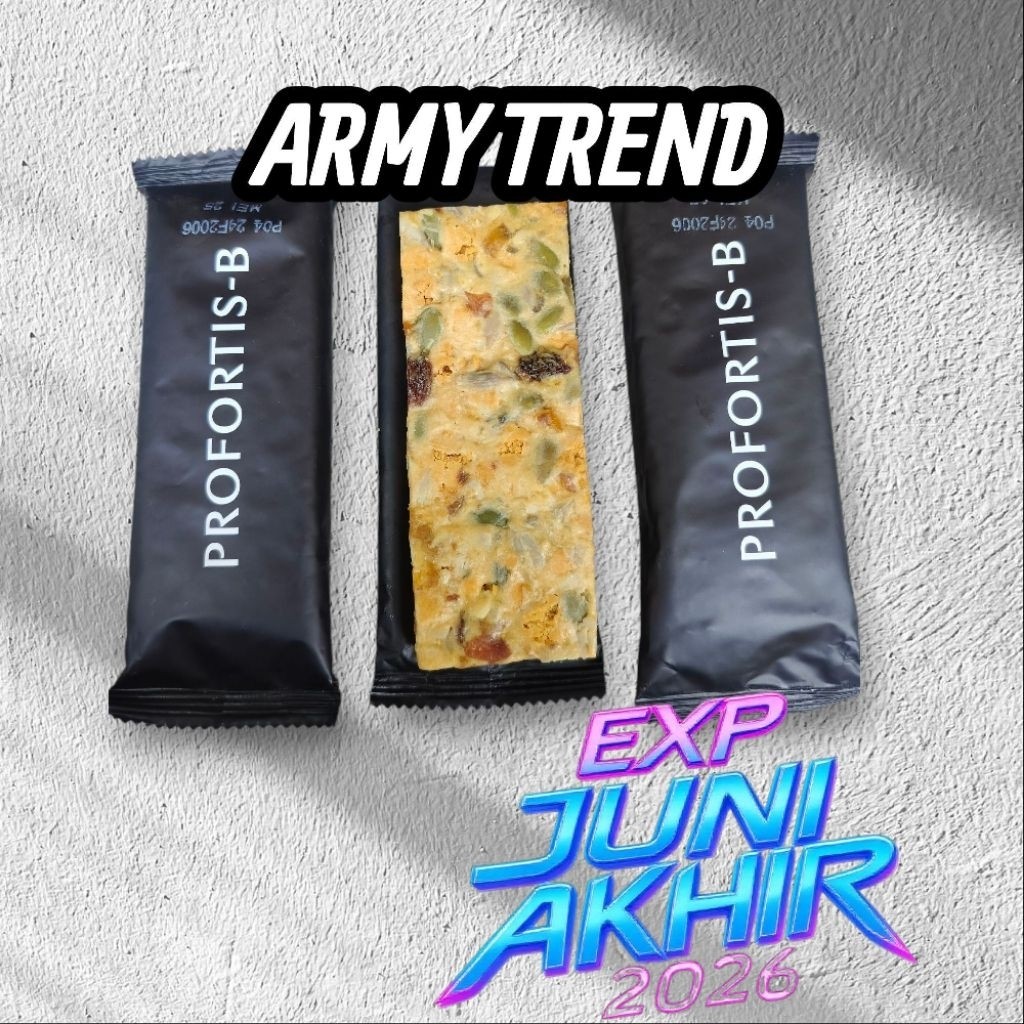 RANSUM BISCUIT PROFORTIS-B TNI TERBARU 2026 / PROFORTIS COOKIES KUE BISCUIT OATBAR SNACK FITNES