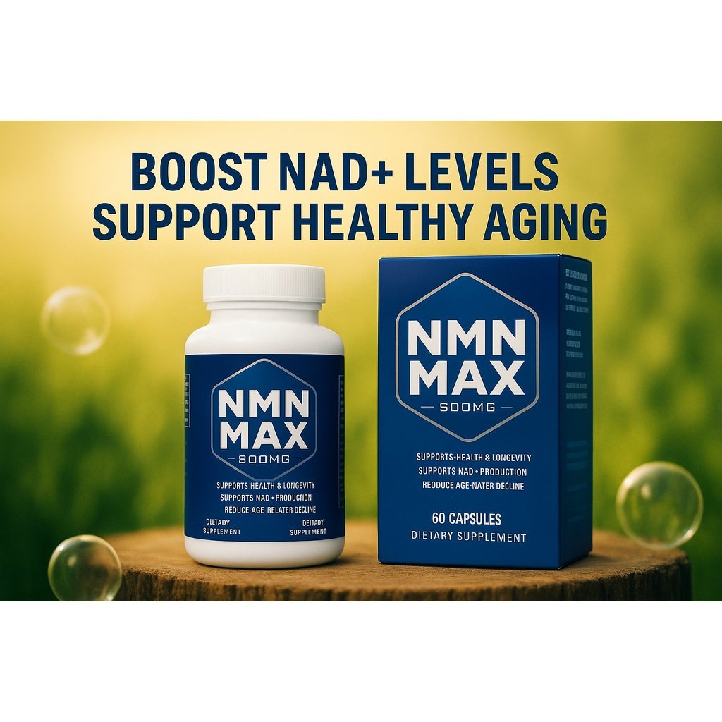 Nmn Max 500Mg Nad + Nicotinamide Mononucleotide 60 Capsules Usa suplemen untuk pria wanita NMN MAX