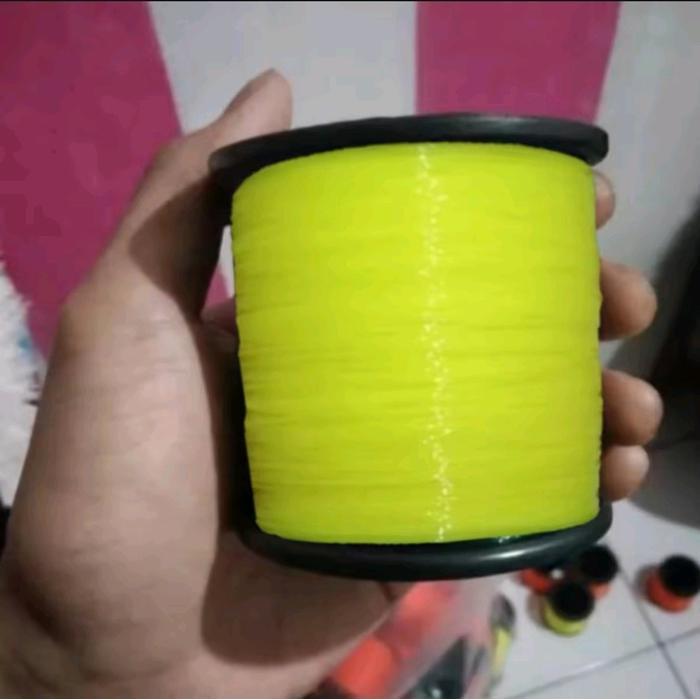 PROMO  ZAWARA Senar Pancing Kuning Stabilo Kuat Anti Keriting 100% Nylon Monofilament Siap Pakai - K