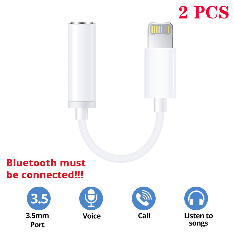 For Lighting Headphone Adapter for IPhone 11 12 13 14 Pro Max 12Mini SE 2020 XS XR X 8 7 + IOS To 3.