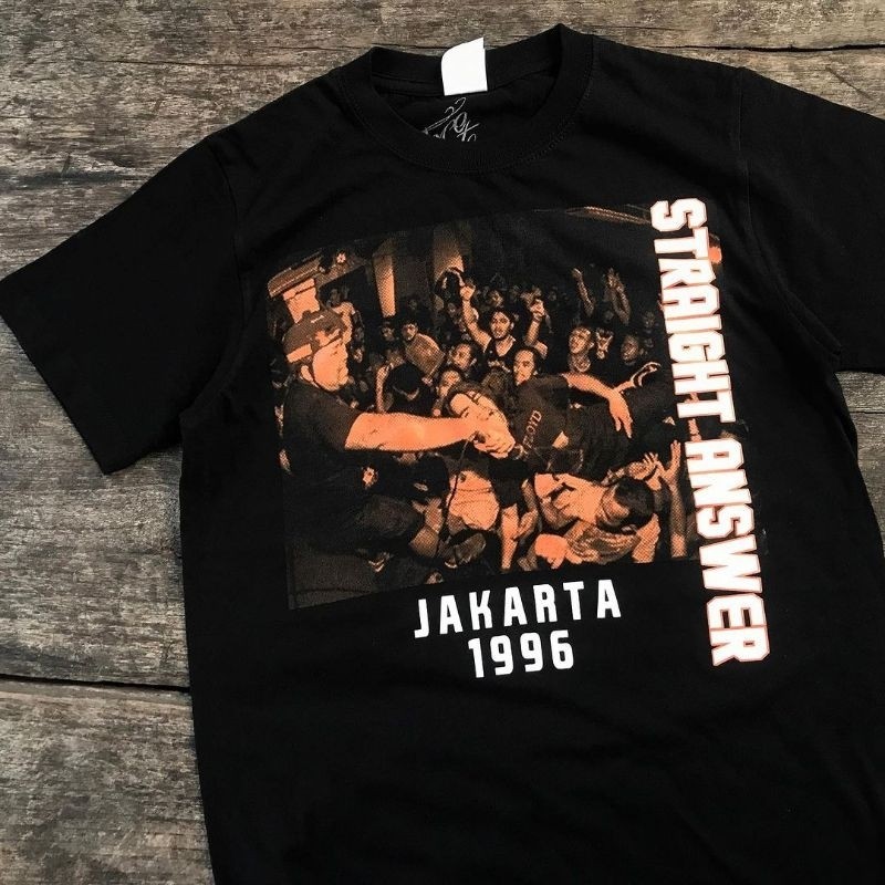 (COD) STRAIGHT ANSWER JAKARTA 1996 TSHIRT BLACK