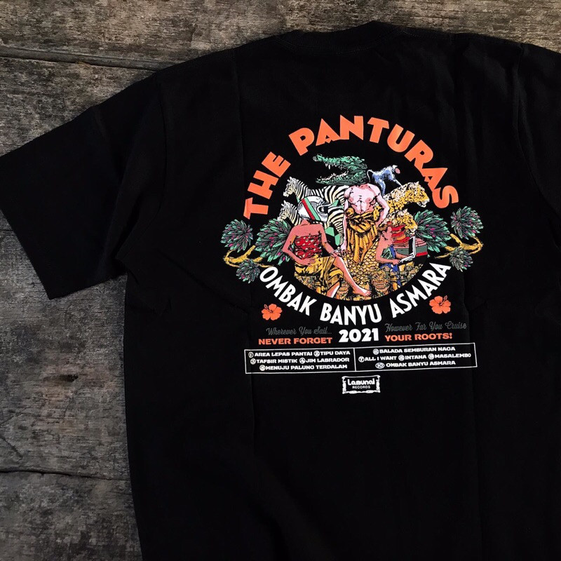 (COD) THE PANTURAS DISCOGRAPHY OMBAK BANYU ASMARA TSHIRT BLACK