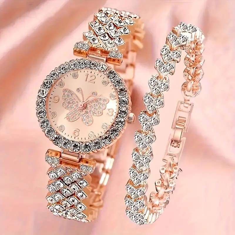 Hot-selling Women's Watch with Diamond Inlay Women's Watch Quartz Watch Digital Watch Necklace Watch
