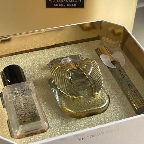 Victoria's Secret Angel Gold Gift Set 3 in 1 Original Full Box Original Box Sealed