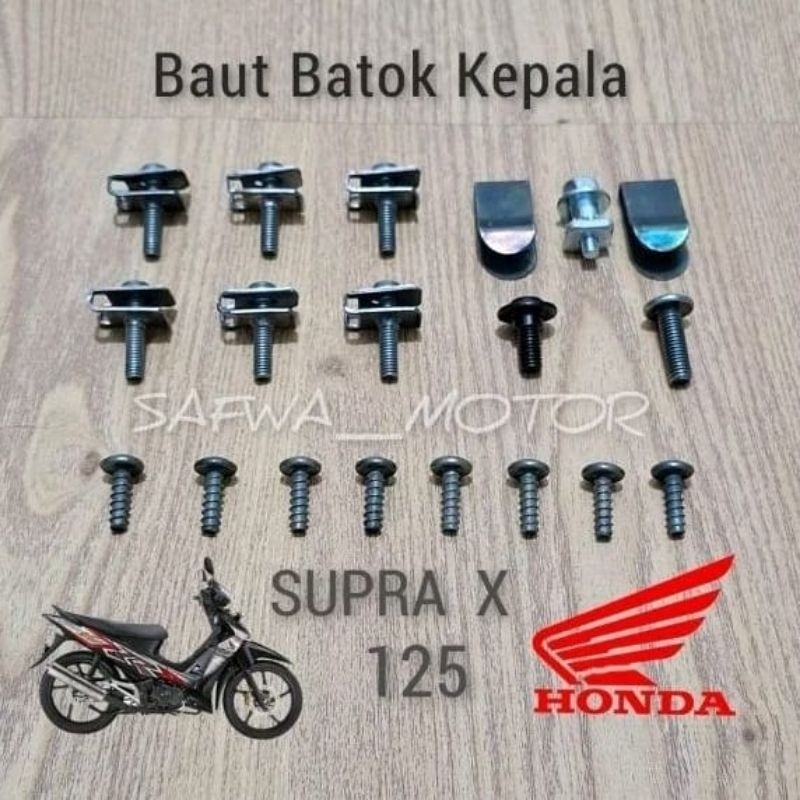 baut batok kepala supra x 125 / baut batok kepala depan honda supra x 125
