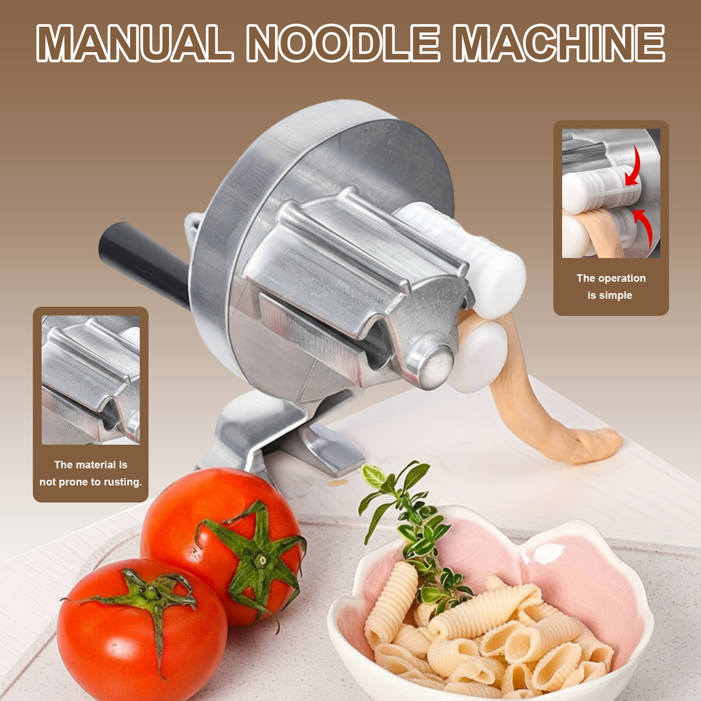 Manual Homemade Pasta Maker Hand Crank Gnocchi Maker for Authentic Italian Pasta