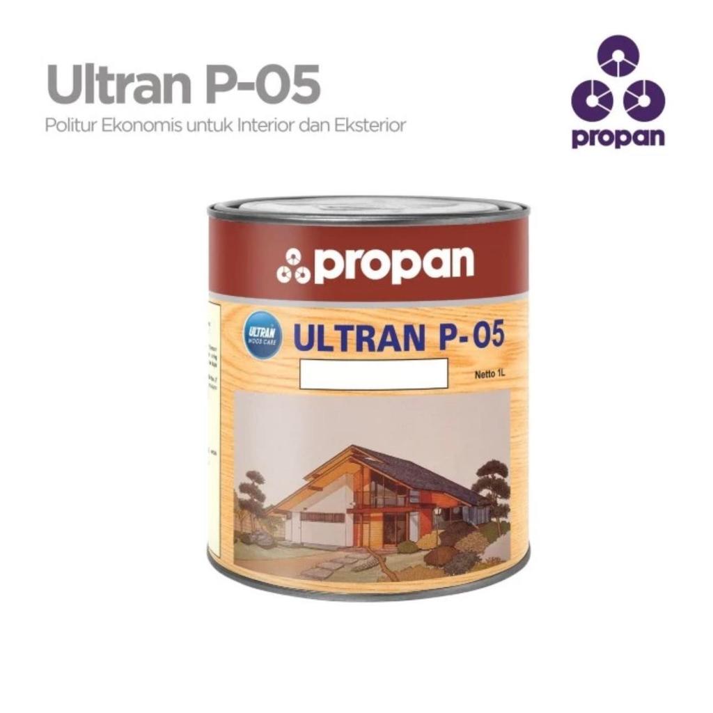 Propan Ultran Politur 1 Liter P 05 Dark Mahony Cat Kayu Pelitur Plitur
