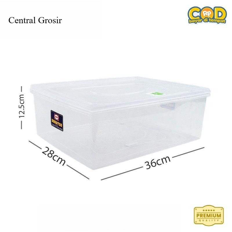 [CGW] GROSIR Kotak Besar Buat Donat  / Dimsum/Kue/Roti Plastik SHINPO 360L / Wadah Penyimpanan Makan