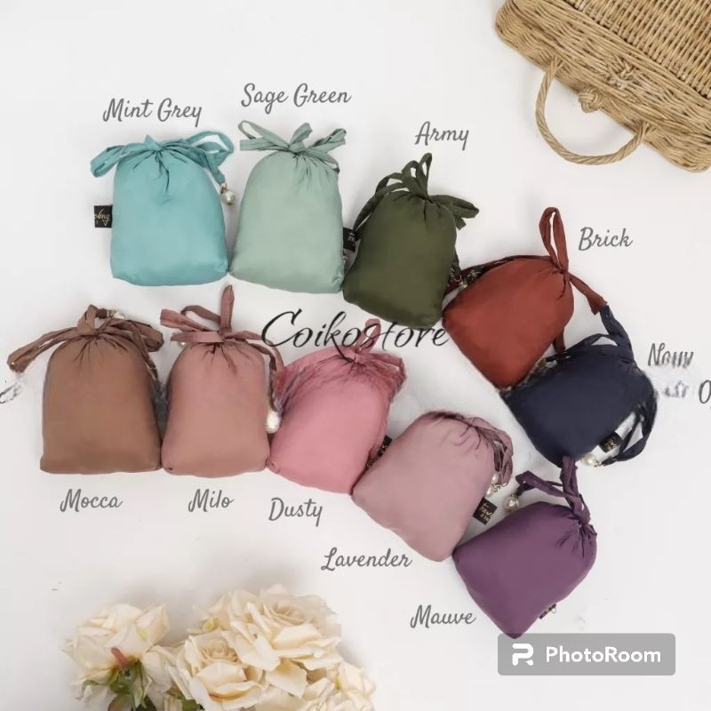 Mukena travel mini//Mukena parasut korea premium