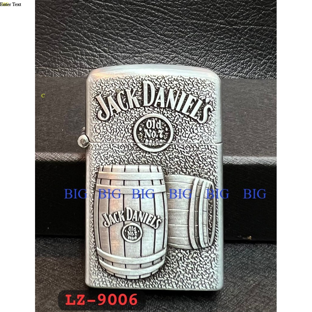 LZ-9006  Korek Gas Motif JackDaniels Korek Motif Timbul Korek  Unik&Antik(BISA COD)