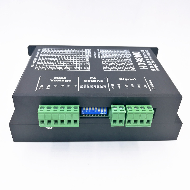 Step Motor 2H Microstep Driver DM860H 24V-72V for Nema 23 Nema34 Stepper Drivers