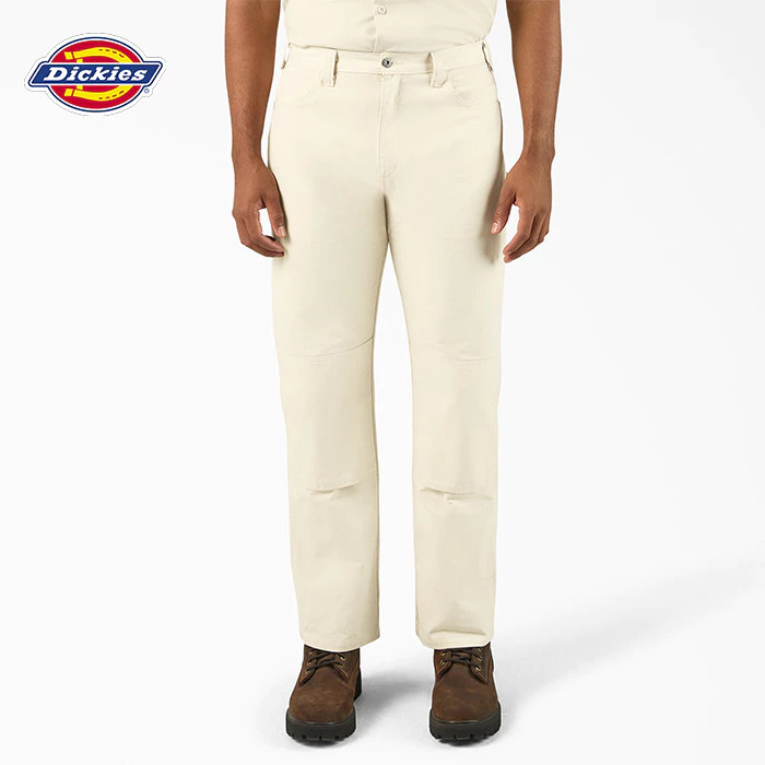 DICKIES - Double Knee Painter Pant, Natural - Celana Kerja (Inseam 30 Inch)
