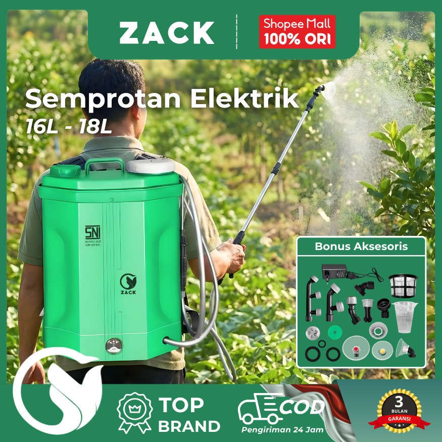 FEIBAO Sprayer Elektrik 18L Alat Semprot Hama Tanaman Otomatis Cas Ulang untuk Pertanian Praktis