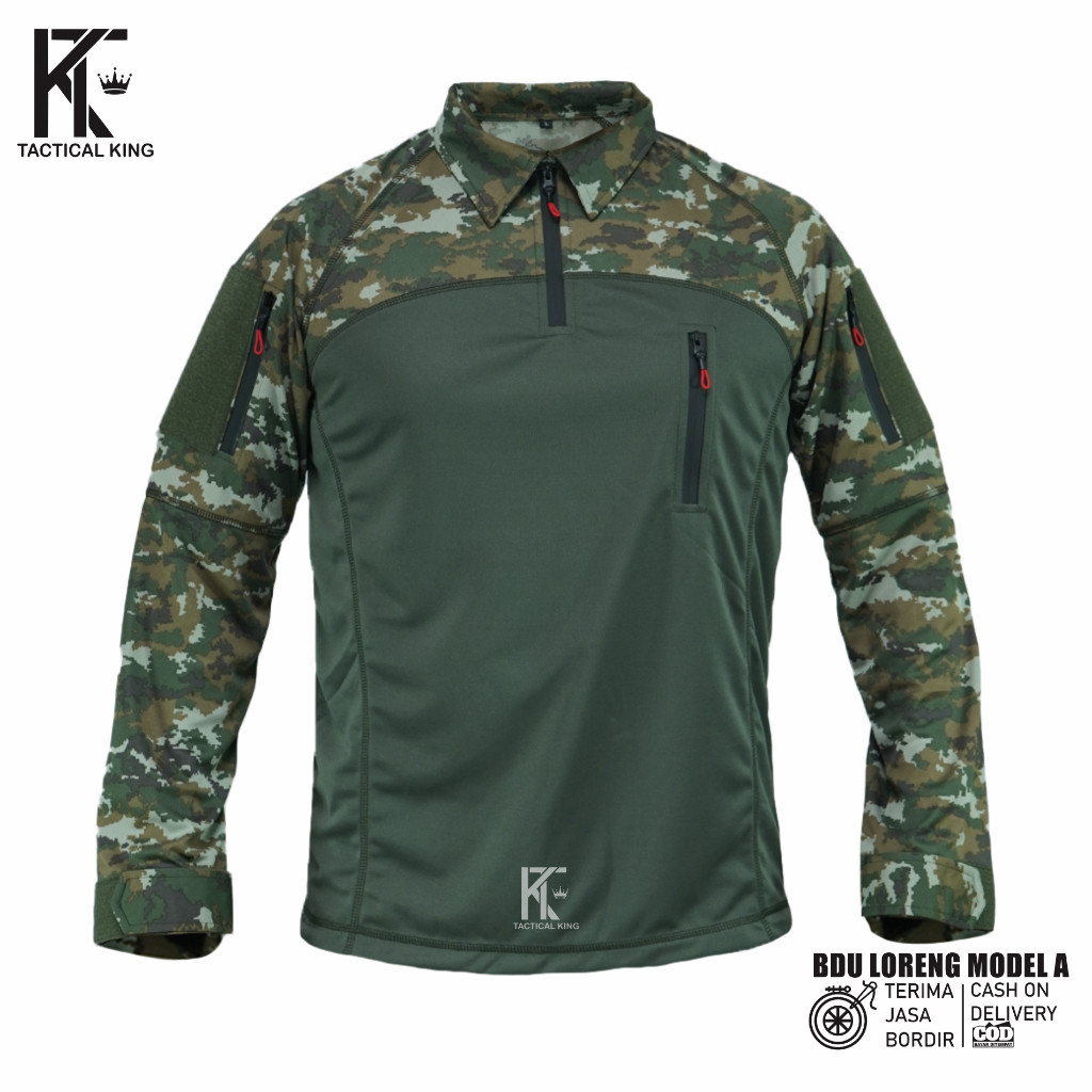 GADINGKU_  KAOS BDU TACTICAL DRYFIT/KAOS TACTICAL BDU/KAOS LORENG TNI BARU