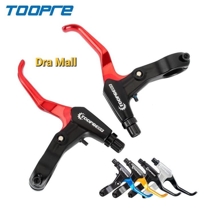 Handle Rem Sepeda MTB, Lipat & BMX 1 set L & R Merek Topree - silver