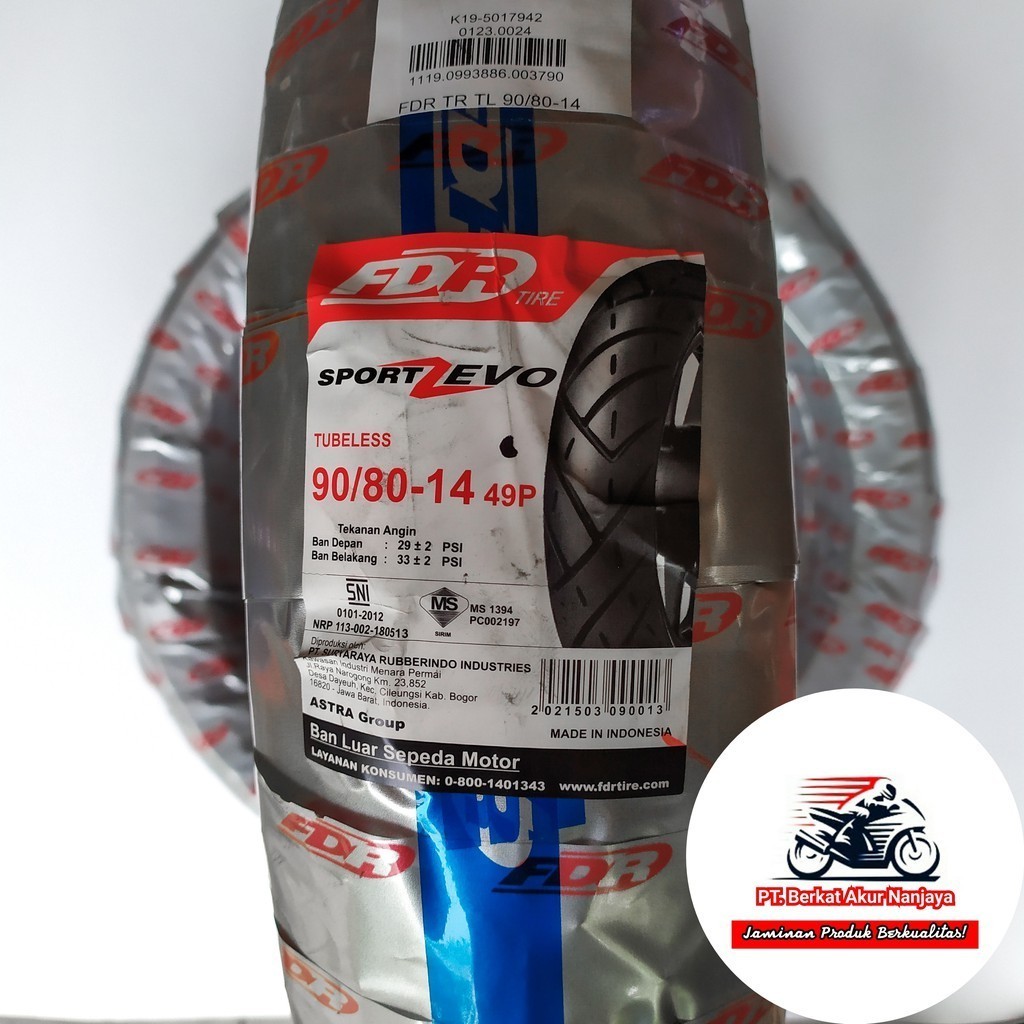 FDR Sport Zevo 90/80-14 Ban Matic Tubeless