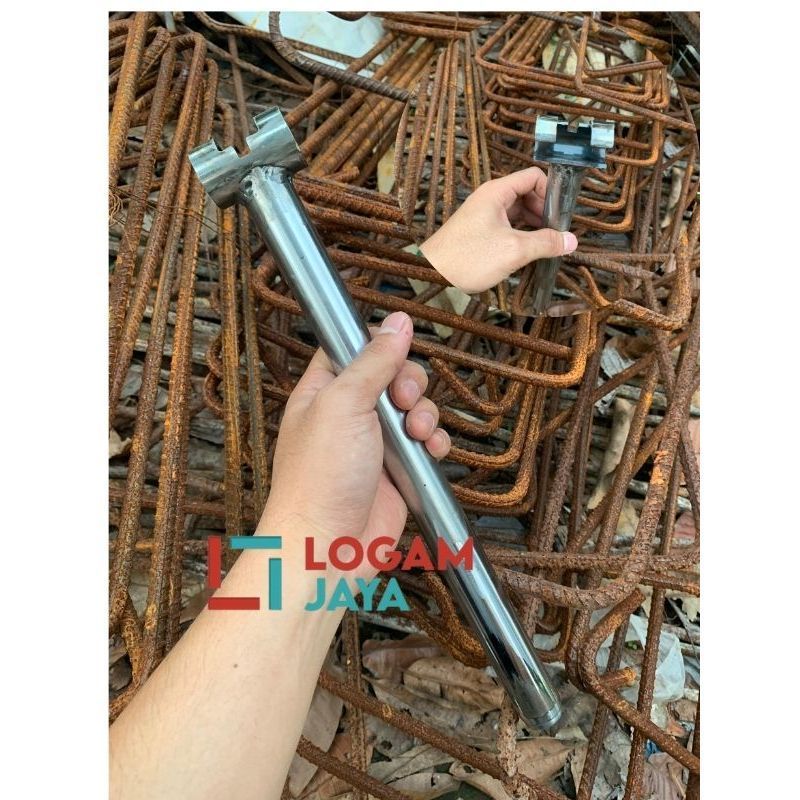 Alat Penekuk Besi Cincin Begel Ukuran 8/6/5 mm dari Bahan Skok Motor Bekas