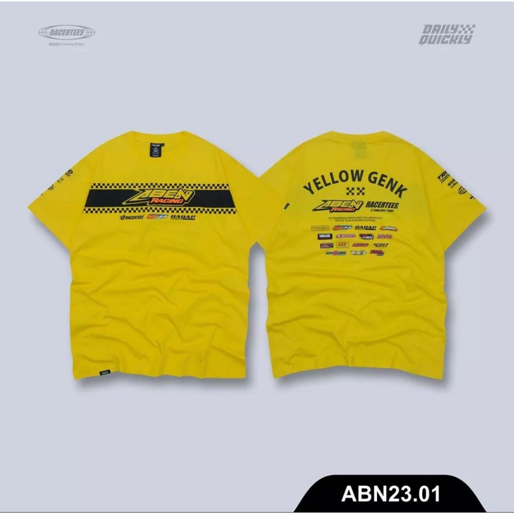 RACERTEES KAOS TEAM ABEN RACING 2023 T-Shirt Pria Wanita