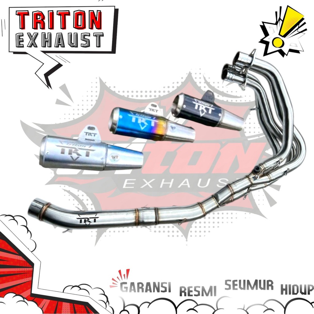 Knalpot ZX25R Knalpot Racing ZX25R dan ZX25RR Fullsystem Underbelly, Triton Original 2 Multifungsi S