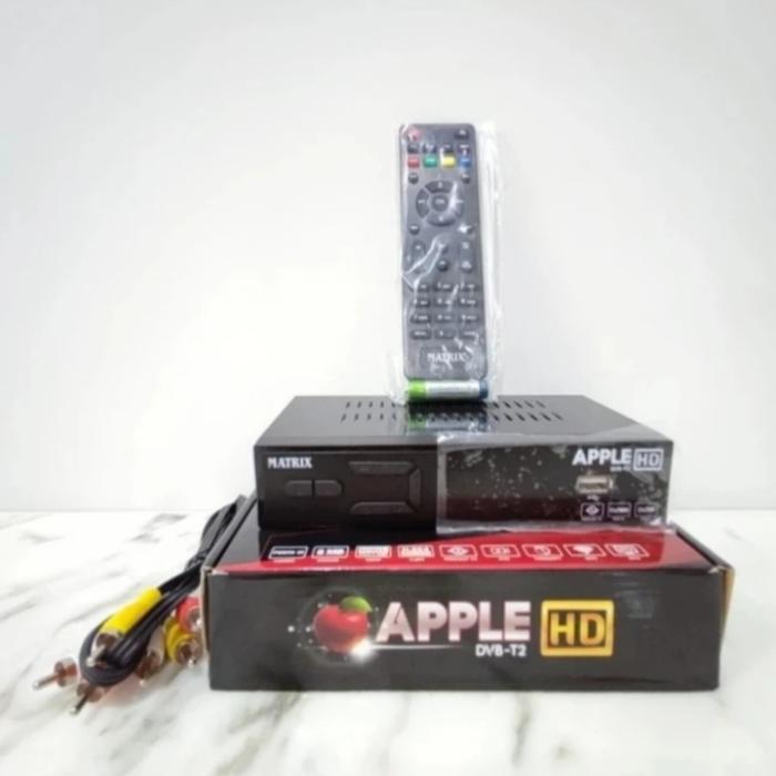 Set Top Box Matrix Apple DVBT-2 STB Antena TV Dital Wifi - Merah, STB+HDMI