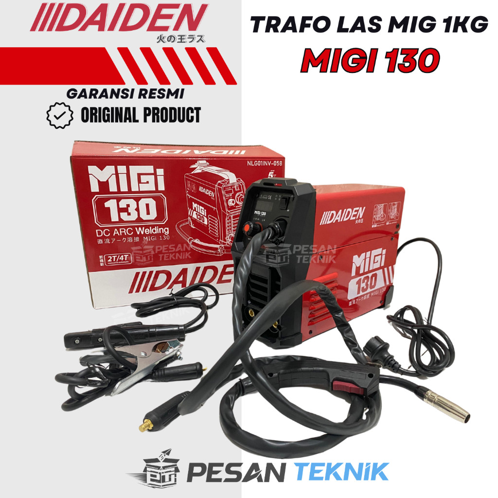 Mesin Travo Las MIG MAG TIG MMA ARGON Stainless Besi DAIDEN MIGi130