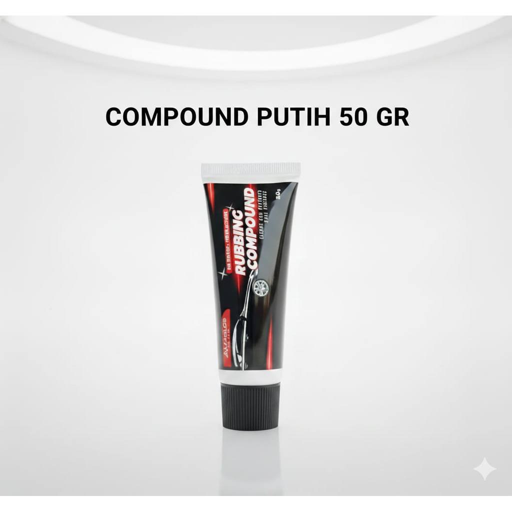 Compon Putih Alfa 50 gram , kompon  putih, compound putih gosok/rubbing alfaglos