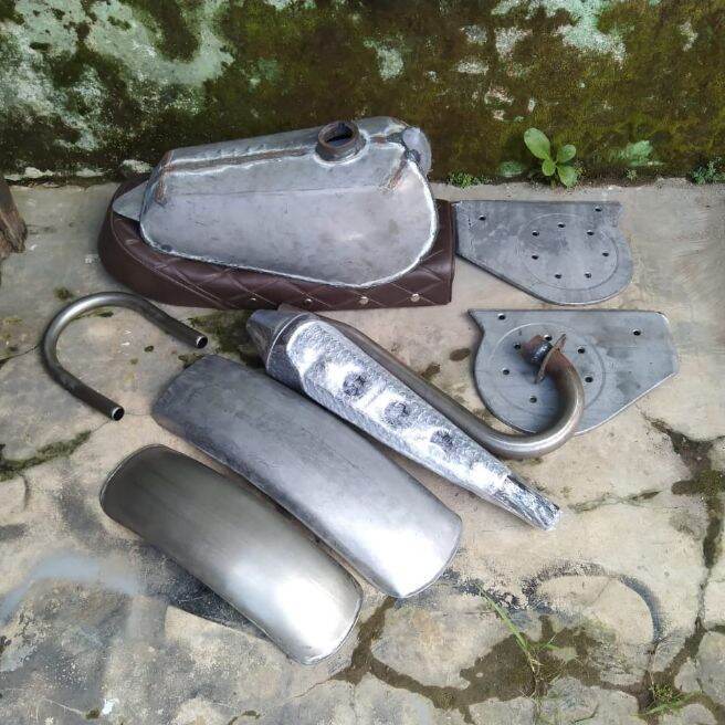 [GM] paket motor trail jadul dt ts trill MOTOR CUSTOM Paket Tangki Motor