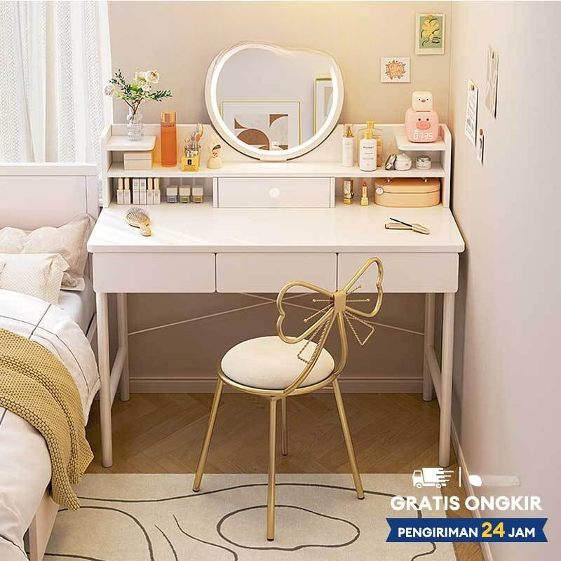 Meja Rias Led Meja Rias Modern Meja Rias Kaca Bundar Meja Rias Aesthetic Meja rias mini  Meja Rias E