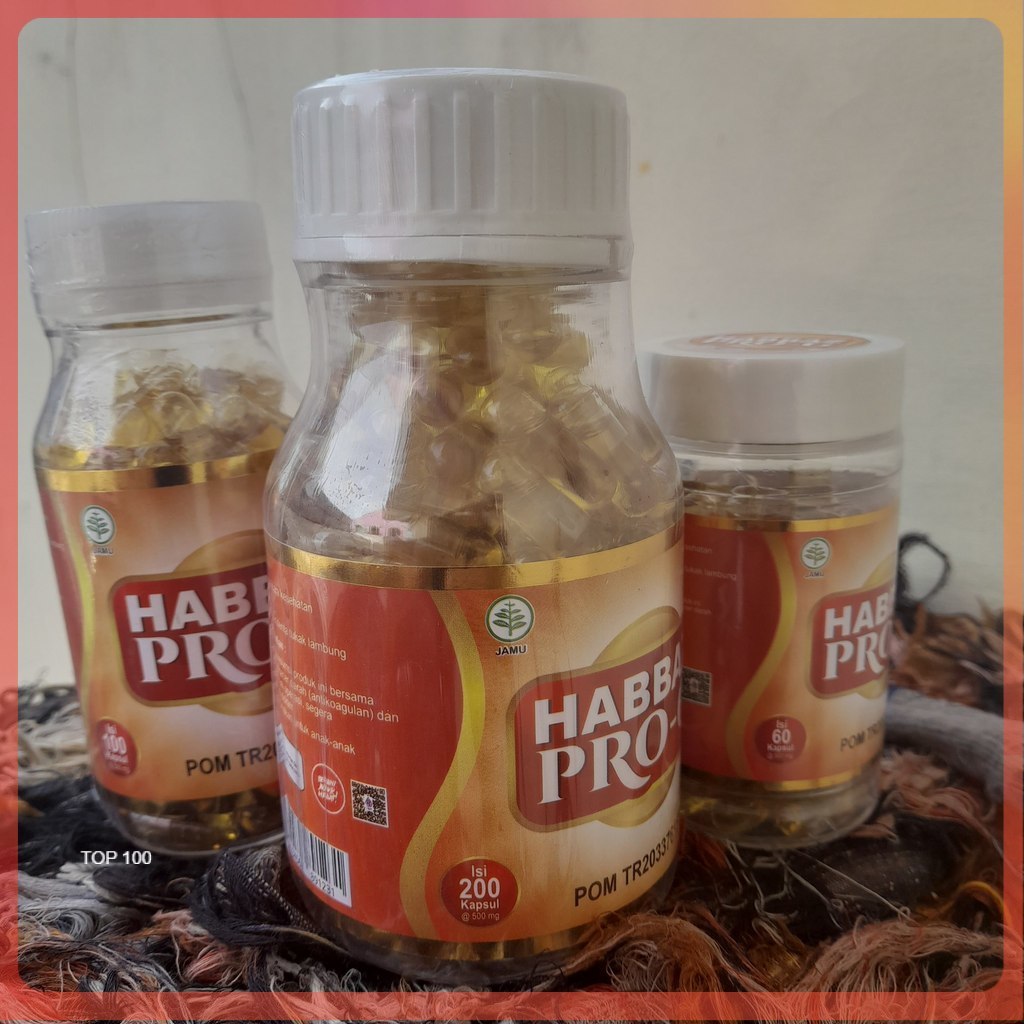 Obat Herbal Sakit Kepala Perut kembung Alergi Dingin Kesemutan - Habbaz Pro G