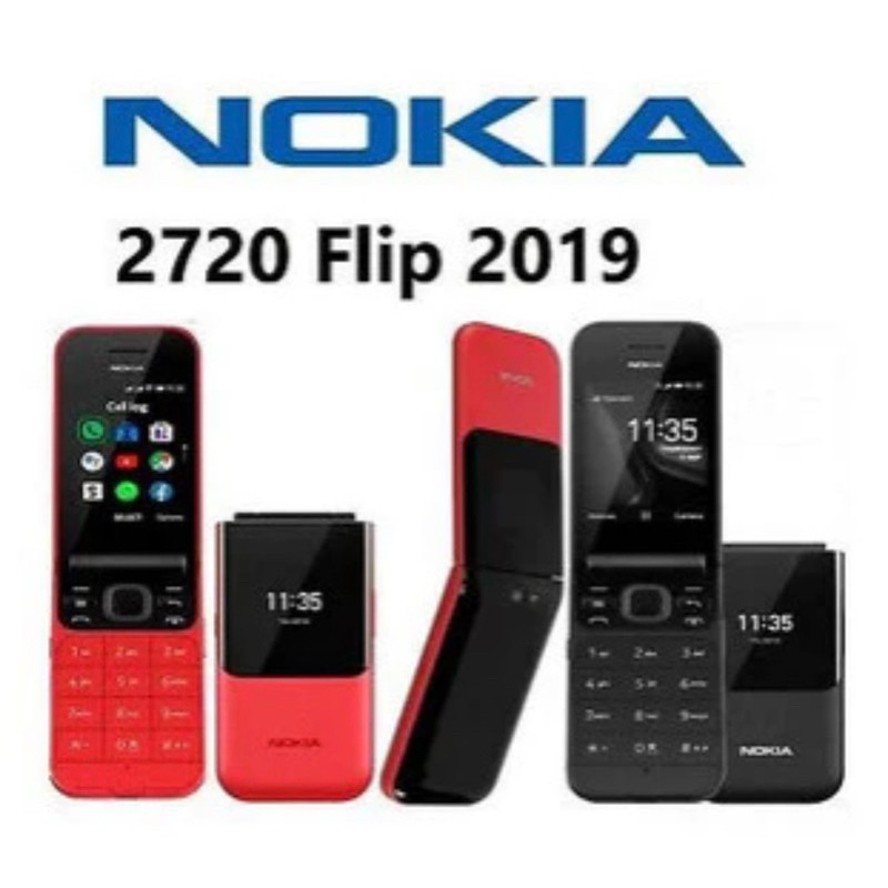 Nokia 2720 Flip - Desain Lipat Klasik, Dual Sim, Jaringan 4G