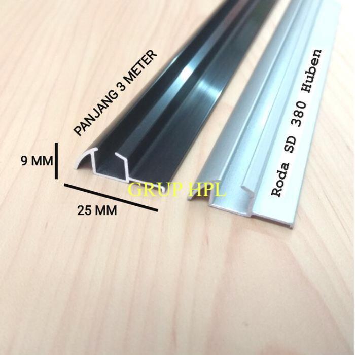 Rel AS 380 Pasangan Roda SD 380 Pintu Lemari Sliding Geser (3meter)