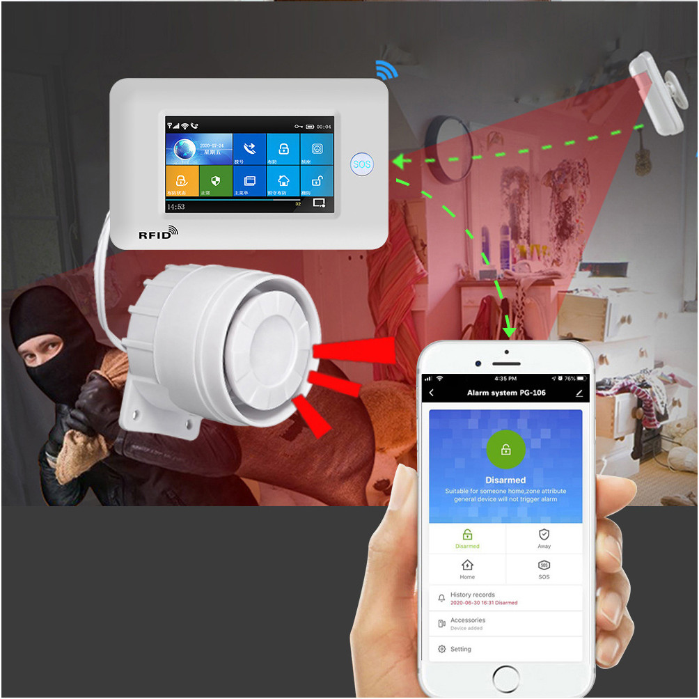 Wired Siren Speaker For Alarm Host Pg103 Pg105 Pg106 Pg107 Wifi Gsm Home Security Alarm System