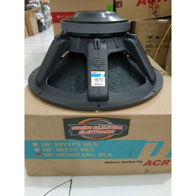 Speaker ACR 18 inch DELUXE 18700 original voice coil  4inch wat 1200 daun tebal