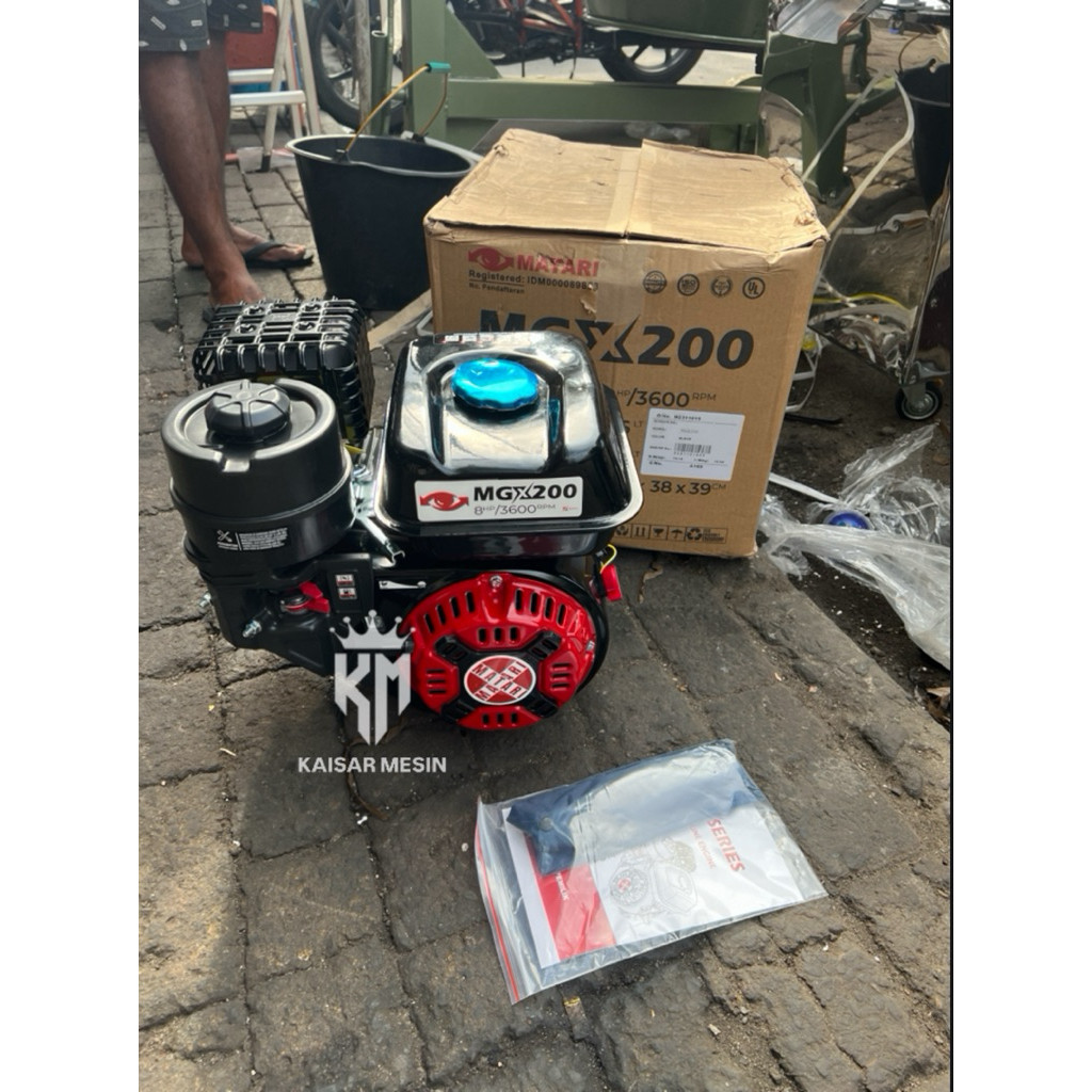 engine penggerak MESIN PENGGERAK BENSIN MATARI / GASOLINE ENGINE MATARI MGX200 8HP