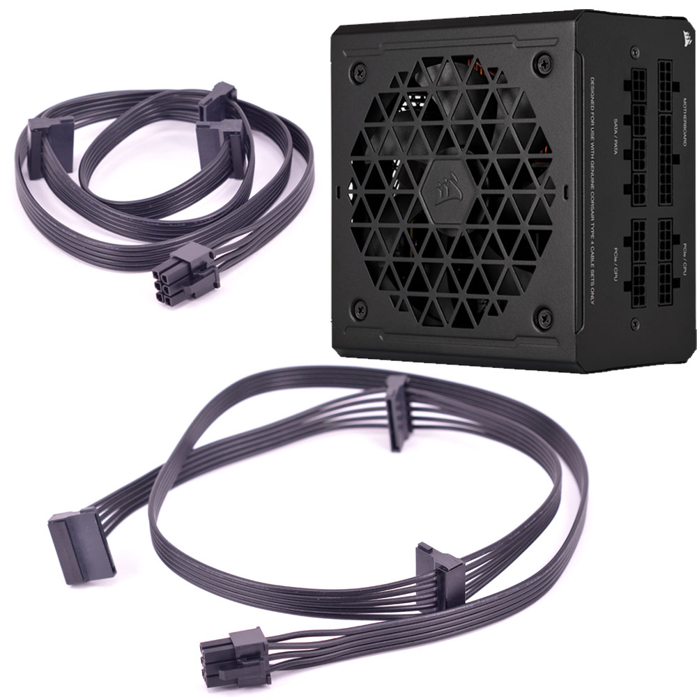 6Pin 1 to 3 SATA SSD Power Supply Cable Core Line for CORSAIR RM1000 RM850 RM750 RM650 RM550 RM450 M