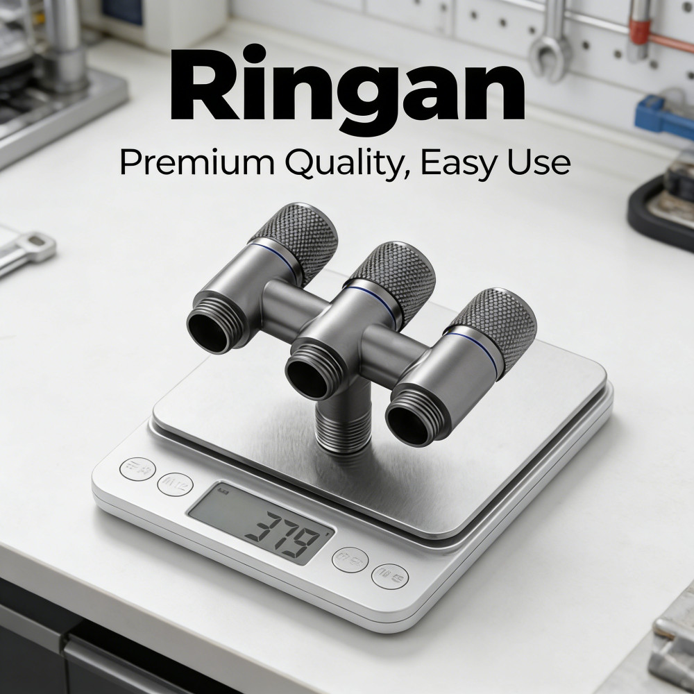 Katup penutup otomatis Katup distribusi air empat arah Katup sudut mesin cuci Katup kontrol tiga ara