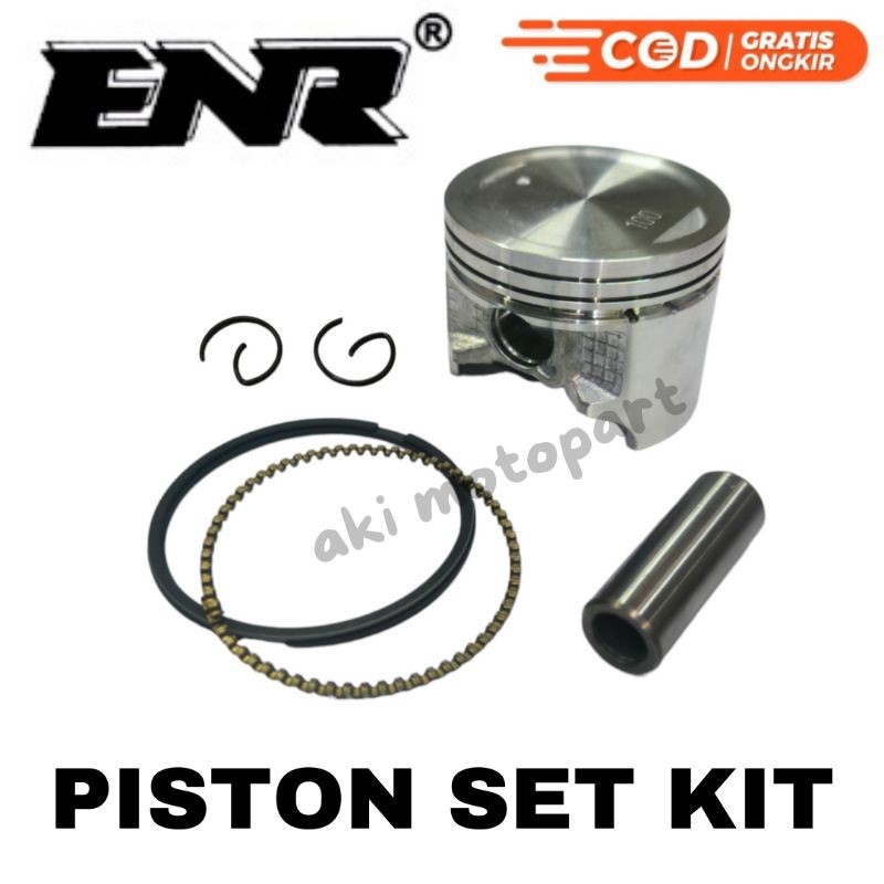 Piston Kit Set Kawasaki Kaze R Kaze ZX130 BLITZ R EDGE Jupiter Z New - Original ENR
