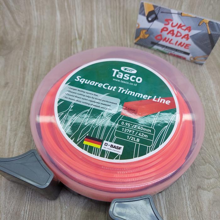 Pisau senar potong rumput Sufix Square murah terjangkau - Tasco 42m 1/2lb