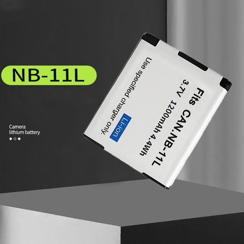 Out Bass - Colmer Baterai Kamera Canon NB-11L 1000mAh – Kompatibel PowerShot A2300 A2400 A2500 A2600
