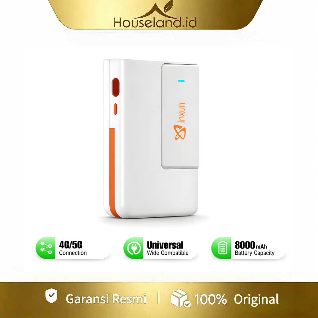 [FREE KUOTA 5GB] Houseland x Wifi Mifi Modem Wireless Router Portable 8000mAh All Operator 4G/5G LTE