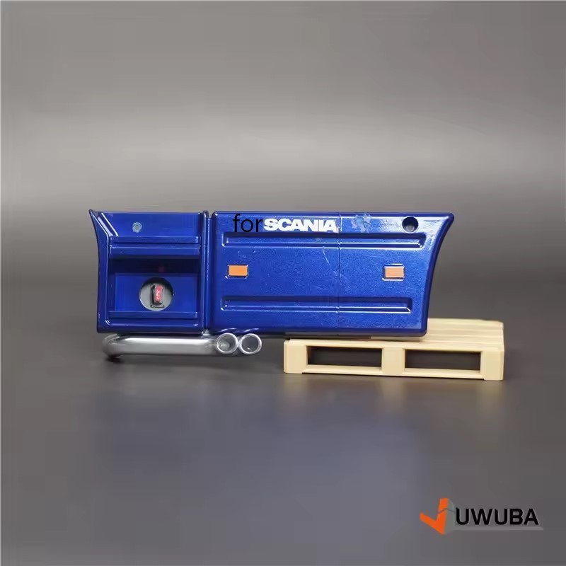 JUWUBA Exhaust Pipe Double imney for 1/14 Tamiya RC Dump Truck Tipper Trailer SCANIA 770S VOLVO BENZ