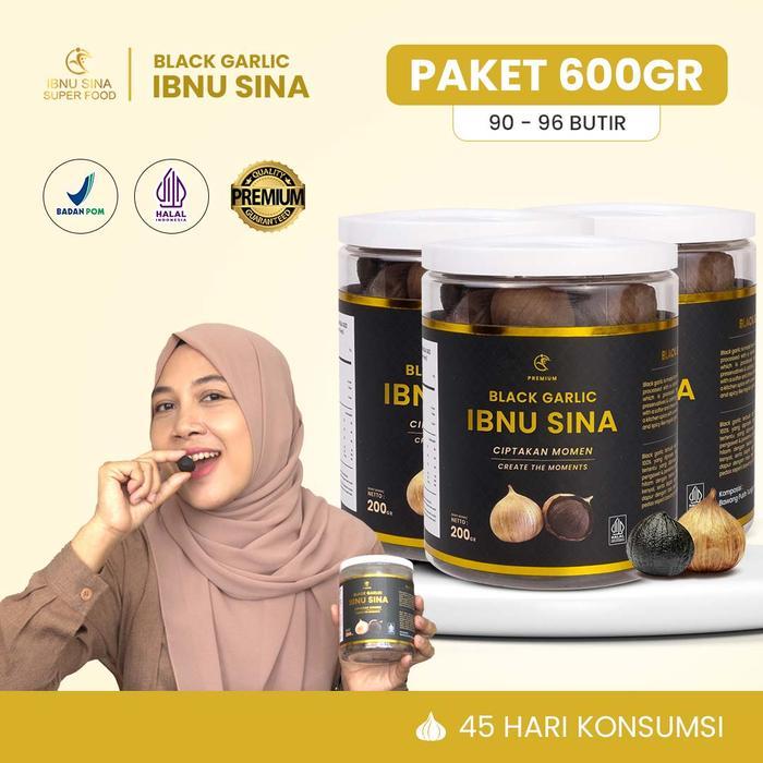 (ORIGINAL) Black Garlic | Bawang Hitam Tunggal | Ibnu Sina | 600gr