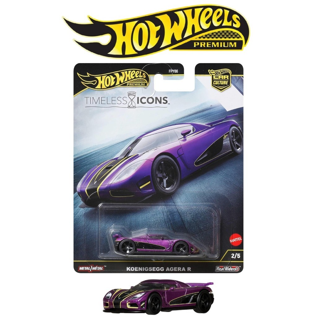 Hot Wheels Premium Koenigsegg Agera R Ungu Timeless Icon Mobil Balap