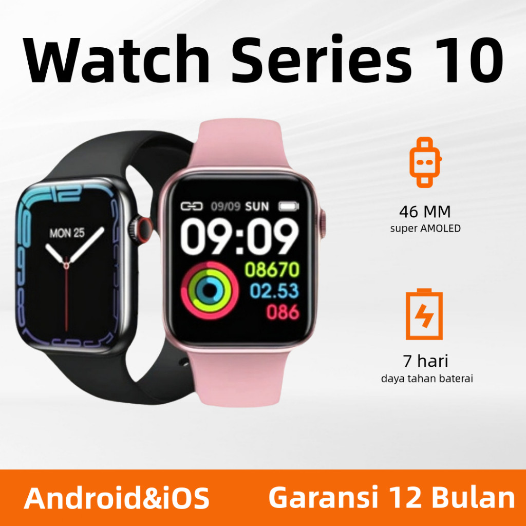 [COD] New SmartWatch Series 10 tahan air Jam Pintar SmartWatch bluetooth olahraga Jam Tangan SmartWa