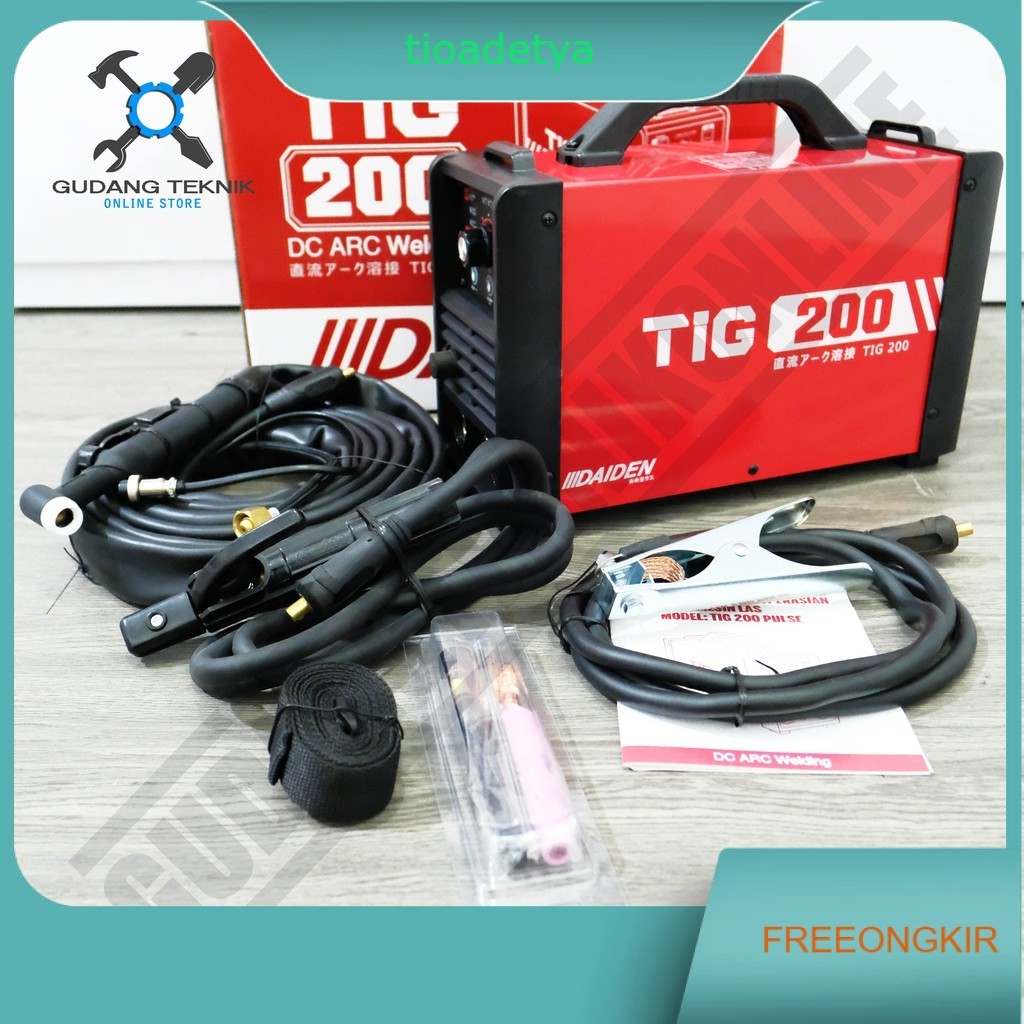 Daiden Tig 200 / Mesin Las Argon DAIDEN TIG200 PULSE / Trafo Las Argon DAIDEN TIGI TIG-200 PULSE