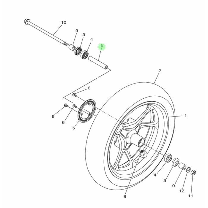 BOSH TROMOL AS RODA DEPAN NMAX,NEW NMAX (PANJANG) BEST QUALITY
